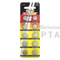 Элемент питания Трофи G10 (389) LR1130, LR54 ENERGY POWER Button Cell (200/1600/123200)