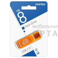 Флешка USB 8 Гб  Smartbuy  Glossy  оранжевый