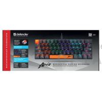 Клавиатура проводная игровая механическая DEFENDER Apex GK-002 RU,3цв/серый,радуж,61к,крас.св (1/18) Клавиатура проводная игровая механическая DEFENDER Apex GK-002 RU,3цв/серый,радуж,61к,крас.св (1/18)