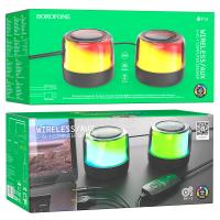 Аудио-колонка компьютерная Borofone BP12, Colorful, Bluetooth, черный