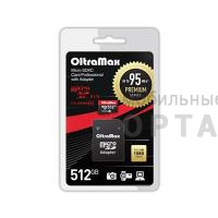 MicroSDXC  512GB  OltraMax Class 10 Premium UHS-I U3 (95 Mb/s) + SD адаптер MicroSDXC  512GB  OltraMax Class 10 Premium UHS-I U3 (95 Mb/s) + SD адаптер