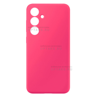Чехол силикон COVER, бархатная подкладка в упаковке, Samsung S25 FE, розовый